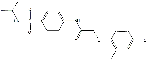 2-(4-chloro-2-methylphenoxy)-N-{4-[(isopropylamino)sulfonyl]phenyl}acetamide Struktur