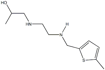 1-[(2-{[(5-methyl-2-thienyl)methyl]amino}ethyl)amino]-2-propanol Struktur