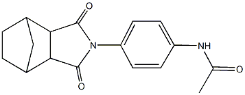 N-[4-(3,5-dioxo-4-azatricyclo[5.2.1.0~2,6~]dec-4-yl)phenyl]acetamide Struktur