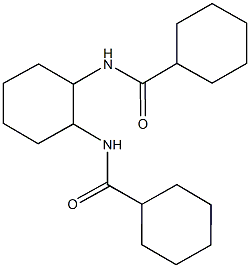 N-{2-[(cyclohexylcarbonyl)amino]cyclohexyl}cyclohexanecarboxamide Struktur