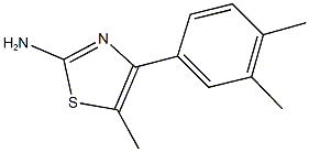 4-(3,4-dimethylphenyl)-5-methyl-1,3-thiazol-2-ylamine Struktur