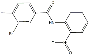 3-bromo-N-{2-nitrophenyl}-4-methylbenzamide Struktur