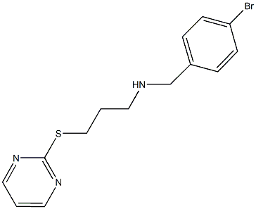 N-(4-bromobenzyl)-N-[3-(2-pyrimidinylsulfanyl)propyl]amine Struktur