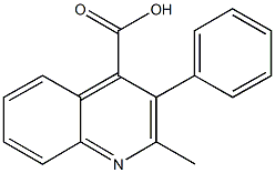 2-methyl-3-phenyl-4-quinolinecarboxylic acid Struktur