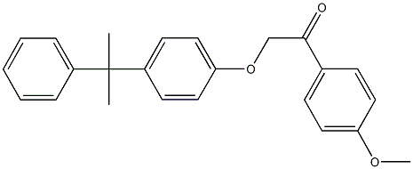 1-(4-methoxyphenyl)-2-[4-(1-methyl-1-phenylethyl)phenoxy]ethanone Struktur