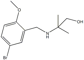 2-[(5-bromo-2-methoxybenzyl)amino]-2-methyl-1-propanol Struktur