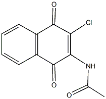 N-(3-chloro-1,4-dioxo-1,4-dihydro-2-naphthalenyl)acetamide Struktur