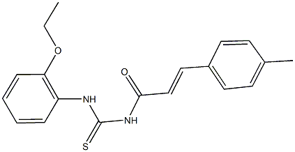 N-(2-ethoxyphenyl)-N'-[3-(4-methylphenyl)acryloyl]thiourea Struktur