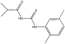 N-(2,5-dimethylphenyl)-N'-isobutyrylthiourea Struktur