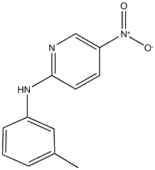 5-nitro-2-(3-toluidino)pyridine Struktur