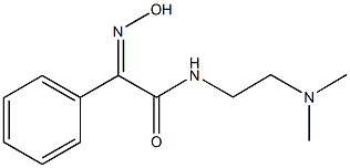 N-[2-(dimethylamino)ethyl]-2-(hydroxyimino)-2-phenylacetamide Struktur