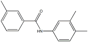 N-(3,4-dimethylphenyl)-3-methylbenzamide Struktur