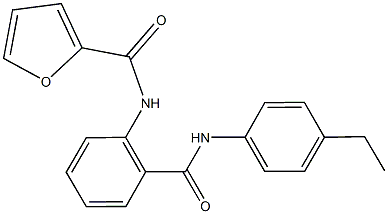 N-{2-[(4-ethylanilino)carbonyl]phenyl}-2-furamide Struktur