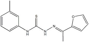 1-(2-furyl)ethanone N-(3-methylphenyl)thiosemicarbazone Struktur