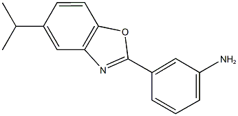 3-(5-isopropyl-1,3-benzoxazol-2-yl)phenylamine Struktur