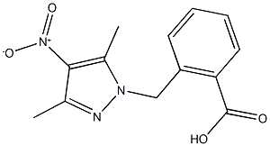 2-({4-nitro-3,5-dimethyl-1H-pyrazol-1-yl}methyl)benzoic acid Struktur