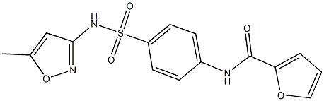 N-(4-{[(5-methylisoxazol-3-yl)amino]sulfonyl}phenyl)-2-furamide Struktur