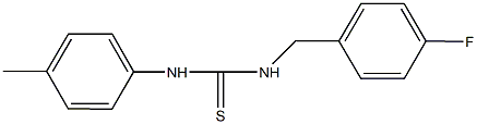 N-(4-fluorobenzyl)-N'-(4-methylphenyl)thiourea Struktur