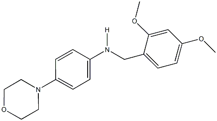 N-(2,4-dimethoxybenzyl)-N-[4-(4-morpholinyl)phenyl]amine Struktur