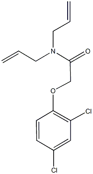 2-[(2,4-dichlorophenyl)oxy]-N,N-diprop-2-enylacetamide Struktur