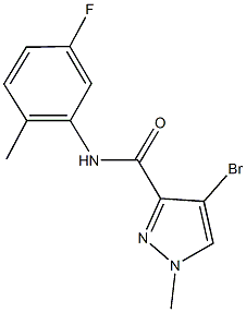 4-bromo-N-(5-fluoro-2-methylphenyl)-1-methyl-1H-pyrazole-3-carboxamide Struktur