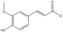 4-{2-nitrovinyl}-2-methoxyphenol Struktur