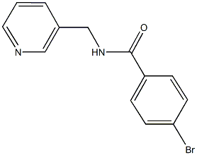 4-bromo-N-(3-pyridinylmethyl)benzamide Struktur