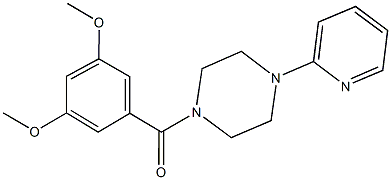 1-(3,5-dimethoxybenzoyl)-4-(2-pyridinyl)piperazine Struktur