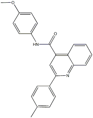 N-(4-methoxyphenyl)-2-(4-methylphenyl)-4-quinolinecarboxamide Struktur