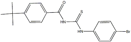 N-(4-bromophenyl)-N'-(4-tert-butylbenzoyl)thiourea Struktur