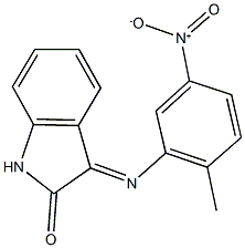 3-({5-nitro-2-methylphenyl}imino)-1,3-dihydro-2H-indol-2-one Struktur