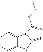 3-(ethylsulfanyl)[1,2,4]triazolo[3,4-b][1,3]benzothiazole Struktur