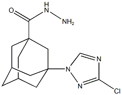 3-(3-chloro-1H-1,2,4-triazol-1-yl)-1-adamantanecarbohydrazide Struktur