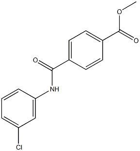 methyl 4-[(3-chloroanilino)carbonyl]benzoate Struktur