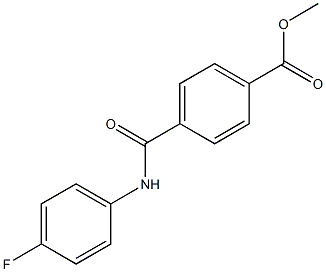 methyl 4-[(4-fluoroanilino)carbonyl]benzoate Struktur