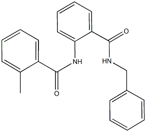 N-benzyl-2-[(2-methylbenzoyl)amino]benzamide Struktur