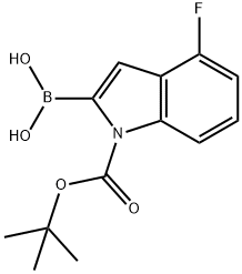 1H-Indole-1-carboxylic acid, 2-borono-4-fluoro-, 1-(1,1-dimethylethyl) ester