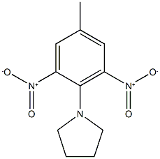 1-(4-methyl-2,6-dinitrophenyl)pyrrolidine Struktur