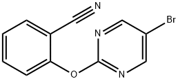 2-(5-BROMO-PYRIMIDIN-2-YLOXY)-BENZONITRILE Struktur