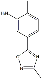 2-methyl-5-(3-methyl-1,2,4-oxadiazol-5-yl)aniline Struktur