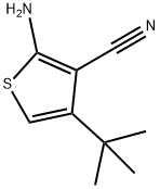 2-amino-4-tert-butylthiophene-3-carbonitrile Struktur