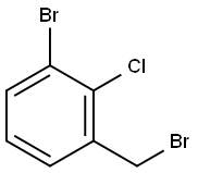 3-Bromo-2-chlorobeznyl bromide Struktur