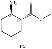 methyl (1R,2R)-rel-2-aminocyclohexane-1-carboxylate hydrochloride Struktur