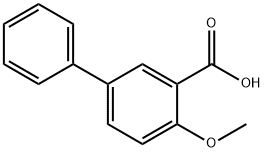 4-Methoxy-3-biphenylcarboxylic acid Struktur