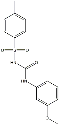 1-(3-methoxyphenyl)-3-((4-methylphenyl)sulfonyl)urea Struktur