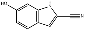 6-hydroxy-1H-indole-2-carbonitrile Struktur