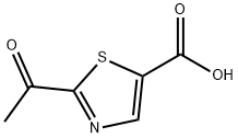 2-acetylthiazole-5-carboxylic acid Struktur