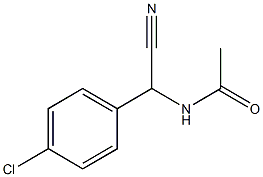 N-[(4-chlorophenyl)(cyano)methyl]acetamide Struktur