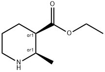 3-piperidinecarboxylic acid, 2-methyl-, ethyl ester, (2r,3r)-rel- Struktur