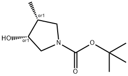 1-pyrrolidinecarboxylic acid, 3-hydroxy-4-methyl-, 1,1-dimethylethyl ester, (3r,4r)-rel- price.